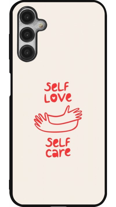 Samsung Galaxy A14 5G Case Hülle - Silikon schwarz Saint Valentines Day 26 Self love self care