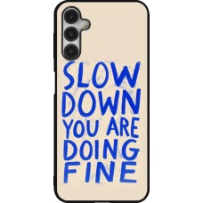 Samsung Galaxy A14 5G Case Hülle - Silikon schwarz Slow down 2026