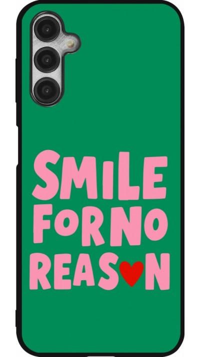 Samsung Galaxy A14 5G Case Hülle - Silikon schwarz Smile for no reason 2026