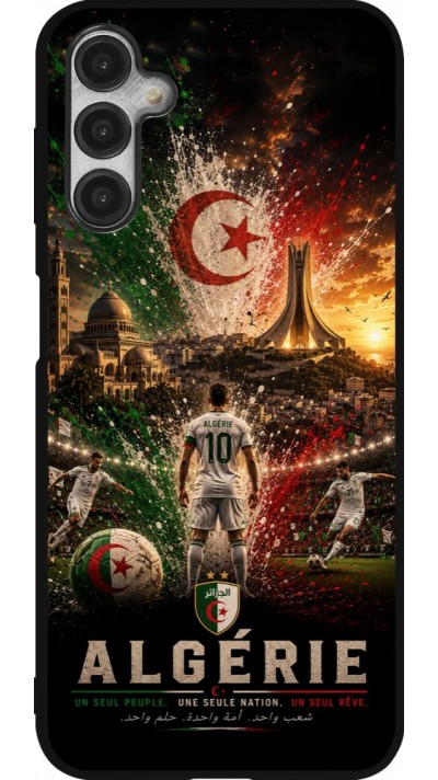 Samsung Galaxy A14 5G Case Hülle - Silikon schwarz Fussball Algerien splash 2026