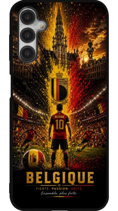 Samsung Galaxy A14 5G Case Hülle - Silikon schwarz Fussball Belgien splash 2026