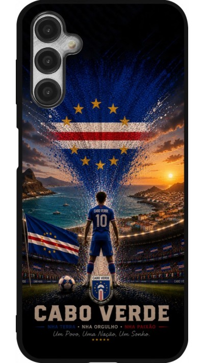 Samsung Galaxy A14 5G Case Hülle - Silikon schwarz Fussball Kap Verde splash 2026