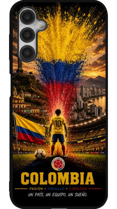 Samsung Galaxy A14 5G Case Hülle - Silikon schwarz Fussball Kolumbien splash 2026