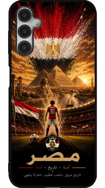 Samsung Galaxy A14 5G Case Hülle - Silikon schwarz Fussball Ägypten splash 2026