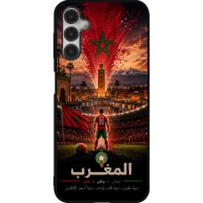 Samsung Galaxy A14 5G Case Hülle - Silikon schwarz Fussball Marokko splash 2026