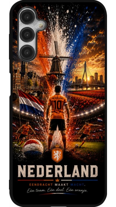 Samsung Galaxy A14 5G Case Hülle - Silikon schwarz Fussball Niederlande splash 2026