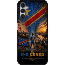 Samsung Galaxy A14 5G Case Hülle - Silikon schwarz Fussball Demokratische Republik Kongo splash 2026