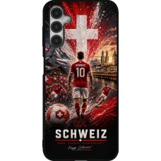Samsung Galaxy A14 5G Case Hülle - Silikon schwarz Fussball Schweiz splash 2026
