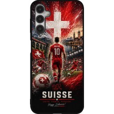 Samsung Galaxy A14 5G Case Hülle - Silikon schwarz Fussball Suisse splash 2026
