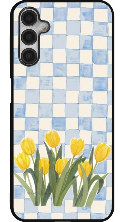 Samsung Galaxy A14 5G Case Hülle - Silikon schwarz Blue vichy tulips 2026