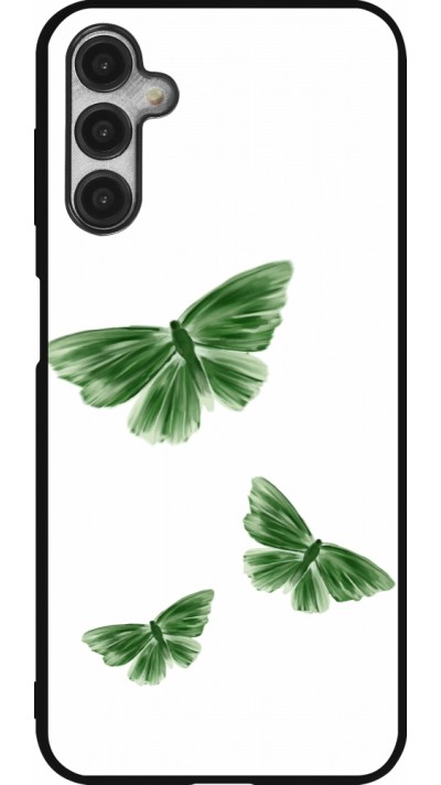 Samsung Galaxy A14 5G Case Hülle - Silikon schwarz Butterflies 2026