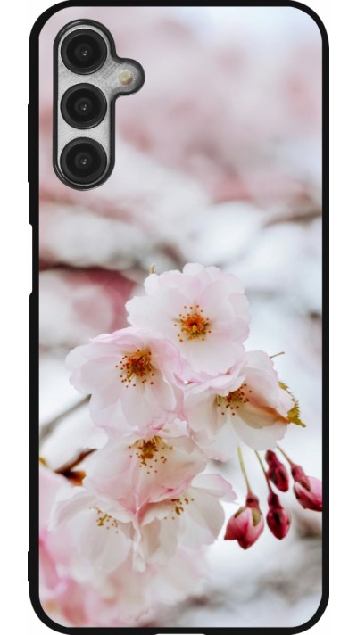 Samsung Galaxy A14 5G Case Hülle - Silikon schwarz Cherry tree 2026