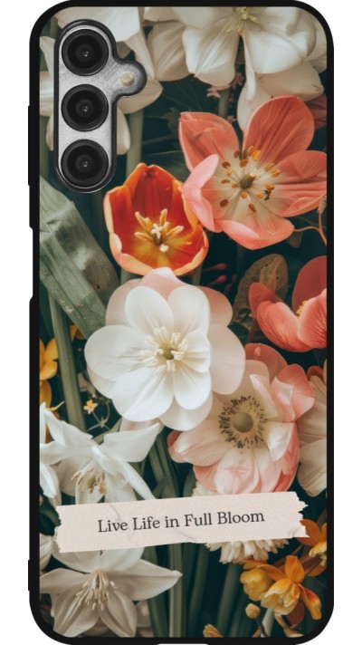 Samsung Galaxy A14 5G Case Hülle - Silikon schwarz Full Bloom 2026