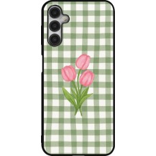 Samsung Galaxy A14 5G Case Hülle - Silikon schwarz Green vichy tulips 2026