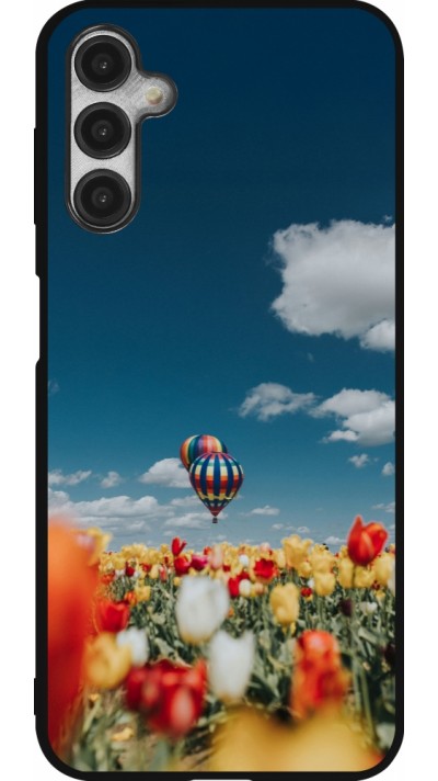 Samsung Galaxy A14 5G Case Hülle - Silikon schwarz Hot air balloon 2026