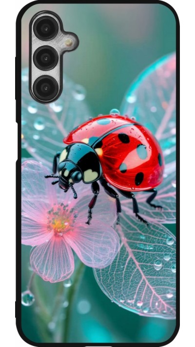 Samsung Galaxy A14 5G Case Hülle - Silikon schwarz Ladybird in bloom 2026