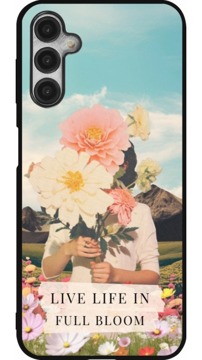 Samsung Galaxy A14 5G Case Hülle - Silikon schwarz Live life in full moon 2026