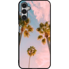 Samsung Galaxy A14 5G Case Hülle - Silikon schwarz Summer 2025 Palmiers
