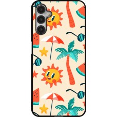 Samsung Galaxy A14 5G Case Hülle - Silikon schwarz Summer 2025 Pattern soleil