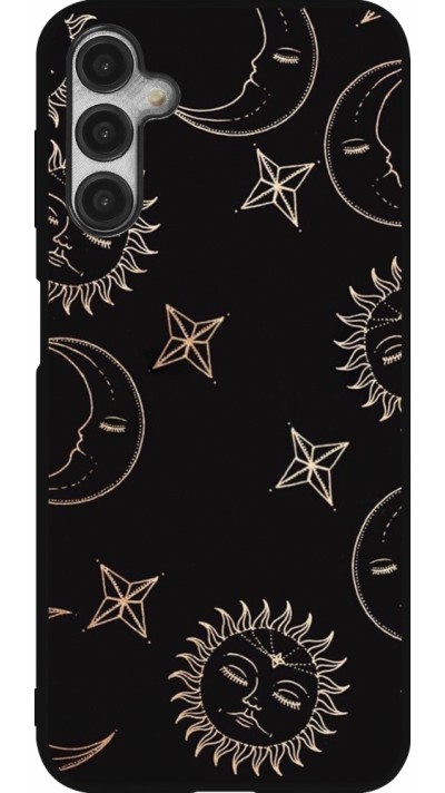 Samsung Galaxy A14 5G Case Hülle - Silikon schwarz Suns and Moons