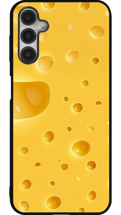 Coque Samsung Galaxy A14 5G - Silicone rigide noir Fête Nationale Suisse Cheese