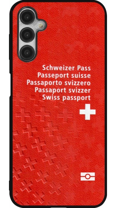 Samsung Galaxy A14 5G Case Hülle - Silikon schwarz Swiss Passport