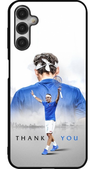 Coque Samsung Galaxy A14 5G - Silicone rigide noir Thank you Roger