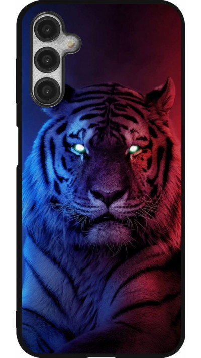 Samsung Galaxy A14 5G Case Hülle - Silikon schwarz Tiger Blue Red