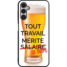 Samsung Galaxy A14 5G Case Hülle - Silikon schwarz Tout travail mérite sa bière