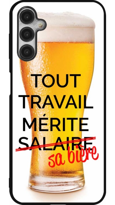 Samsung Galaxy A14 5G Case Hülle - Silikon schwarz Tout travail mérite sa bière