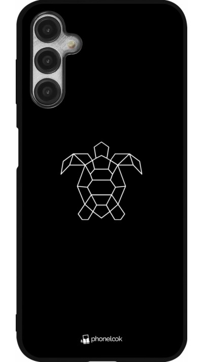 Samsung Galaxy A14 5G Case Hülle - Silikon schwarz Turtles lines on black