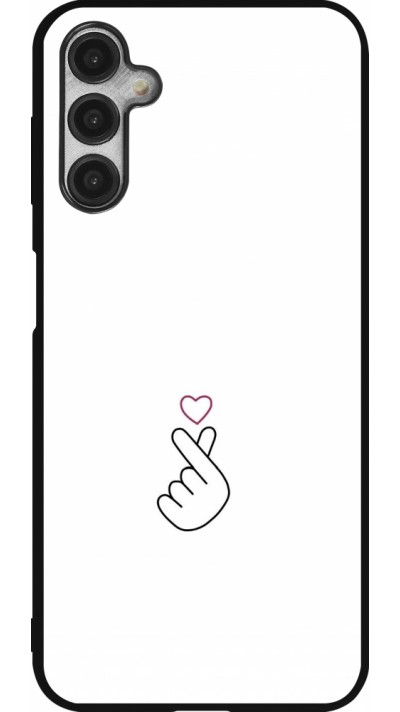 Samsung Galaxy A14 5G Case Hülle - Silikon schwarz Valentine 2024 heart by Millennials