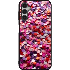 Samsung Galaxy A14 5G Case Hülle - Silikon schwarz Valentin 2025 Konfetti