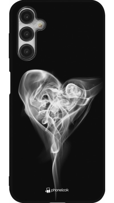 Samsung Galaxy A14 5G Case Hülle - Silikon schwarz Valentine 2022 Black Smoke
