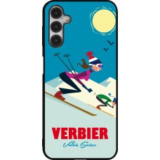 Samsung Galaxy A14 5G Case Hülle - Silikon schwarz Verbier Ski Downhill