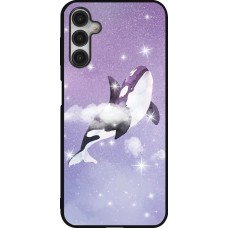 Samsung Galaxy A14 5G Case Hülle - Silikon schwarz Whale in sparking stars