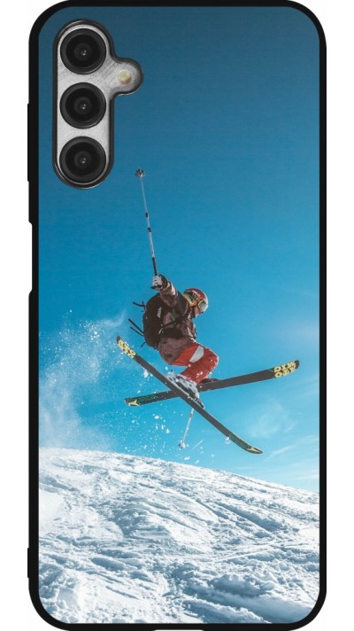 Samsung Galaxy A14 5G Case Hülle - Silikon schwarz Winter 22 Ski Jump