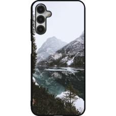 Samsung Galaxy A14 5G Case Hülle - Silikon schwarz Winter 22 snowy mountain and lake