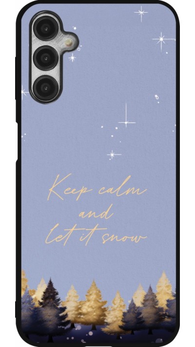 Samsung Galaxy A14 5G Case Hülle - Silikon schwarz Winter 25 Winter illustration of trees