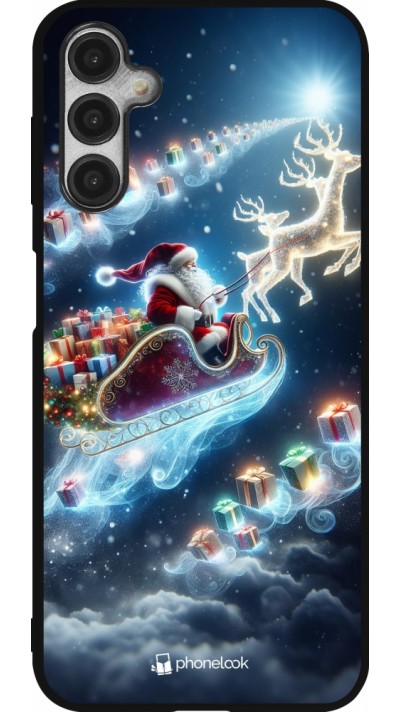 Samsung Galaxy A14 5G Case Hülle - Silikon schwarz Weihnachten 2023 Verzauberter Weihnachtsmann