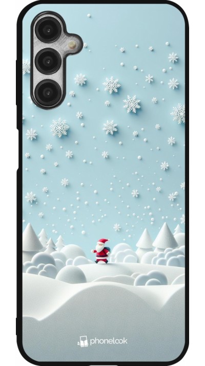Samsung Galaxy A14 5G Case Hülle - Silikon schwarz Weihnachten 2023 Kleiner Vater Schneeflocke