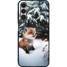 Samsung Galaxy A14 5G Case Hülle - Silikon schwarz Weihnachten 2023 Fuechslein Tanne