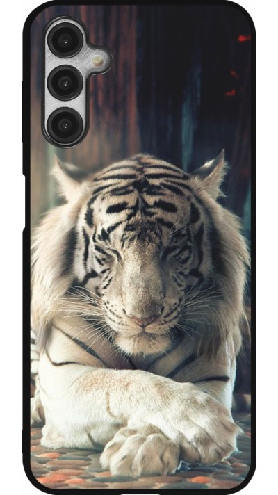 Samsung Galaxy A14 5G Case Hülle - Silikon schwarz Zen Tiger