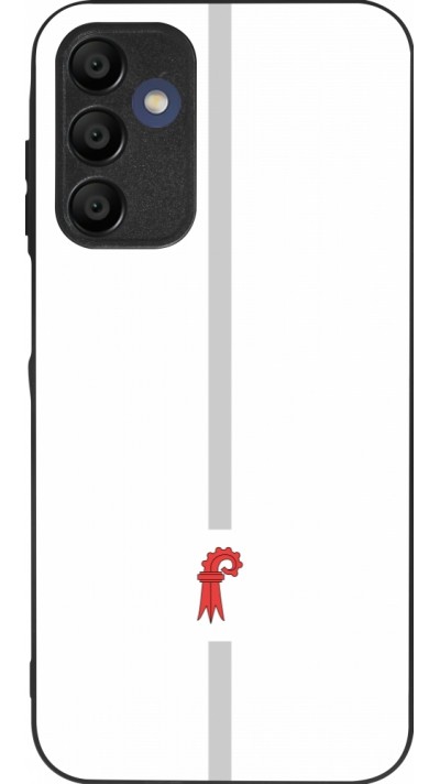 Coque Samsung Galaxy A15 - Silicone rigide noir Canton BL blanc