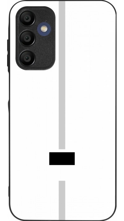 Coque Samsung Galaxy A15 - Silicone rigide noir Canton FR blanc
