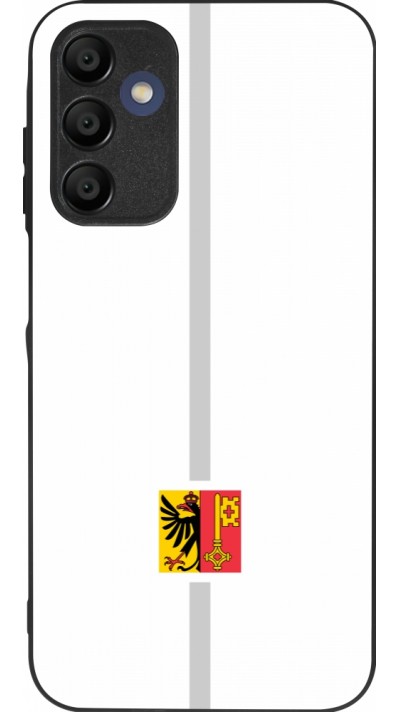 Coque Samsung Galaxy A15 - Silicone rigide noir Canton GE blanc