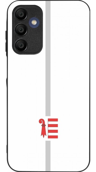 Coque Samsung Galaxy A15 - Silicone rigide noir Canton JU blanc