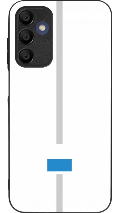 Coque Samsung Galaxy A15 - Silicone rigide noir Canton LU blanc