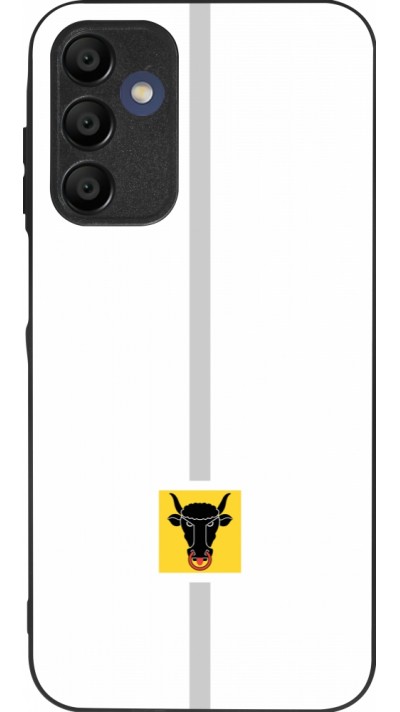 Coque Samsung Galaxy A15 - Silicone rigide noir Canton UR blanc