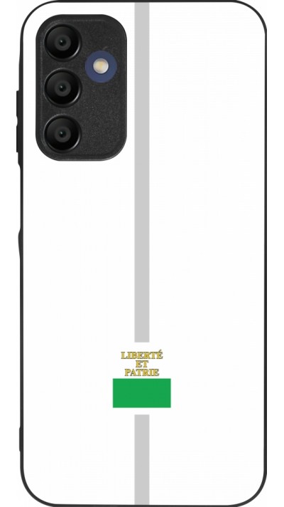 Coque Samsung Galaxy A15 - Silicone rigide noir Canton VD blanc